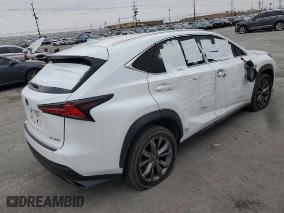 2019 Lexus NX with VIN JTJYARBZ4K2142551, listed as a Copart auction lot 50809545 with 79,270 mi miles and Salvage Title. Bid and sale history available at carsss.com. Image 3.