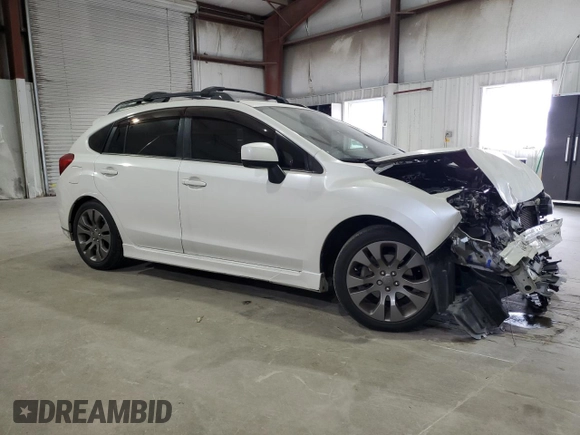 2014 Subaru Impreza Special Sports Limited with VIN JF1GPAS61E8231117, listed as a Copart auction lot 74057684 with 128,636 mi miles and Salvage title. Bid and sale history available at DreamBid. Image 4.