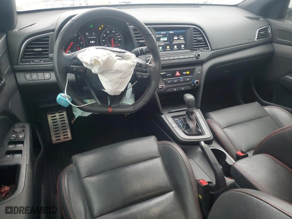 2018 Hyundai Elantra Sport with VIN KMHD04LB0JU456155, listed as a Copart auction lot 85654664 with 62,608 mi miles and Salvage Title. Bid and sale history available at carsss.com. Image 8.