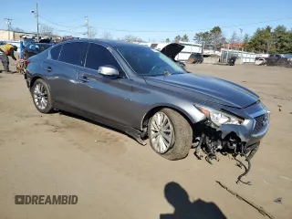 2022 Infiniti Q50 LUXE with VIN JN1EV7BR7NM341197, listed as a Copart auction lot 48691555 with 35,895 mi miles and Salvage Title. Bid and sale history available at carsss.com. Image 4.