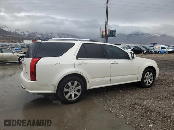 2008 Cadillac SRX with VIN 1GYEE63A280100878, listed as a Copart auction lot 43991375 with 157,092 mi miles and Salvage Title. Bid and sale history available at carsss.com. Image 3.