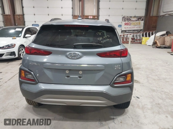 2020 Hyundai Kona Limited with VIN KM8K3CA57LU405342, listed as a IAAI auction lot 41791082 with 58,043 mi miles. Bid and sale history available at carsss.com. Image 17.