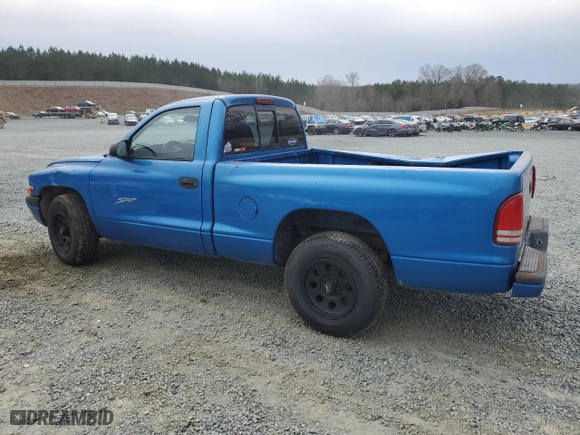 1998 Dodge Dakota SLT with VIN 1B7FL26X0WS745765, listed as a Copart auction lot 48497125 with 174,162 mi miles and Salvage Title. Bid and sale history available at carsss.com. Image 2.