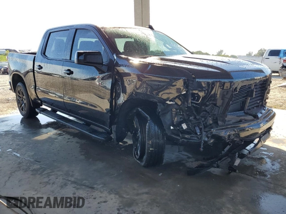 2022 Chevrolet Silverado 1500 RST with VIN 1GCPADED8NZ588764, listed as a Copart auction lot 81974924 with 19,306 mi miles and Salvage Title. Bid and sale history available at DreamBid. Image 4.
