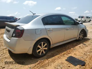 2012 Nissan Sentra SR with VIN 3N1AB6AP8CL748406, listed as a Copart auction lot 59000845 with 221,945 mi miles and Salvage title. Bid and sale history available at DreamBid. Image 3.