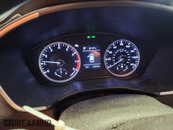 2020 Hyundai Santa Fe SE with VIN 5NMS23AD2LH248681, listed as a Copart auction lot 61651745 with 63,672 mi miles and Salvage title. Bid and sale history available at DreamBid. Image 9.