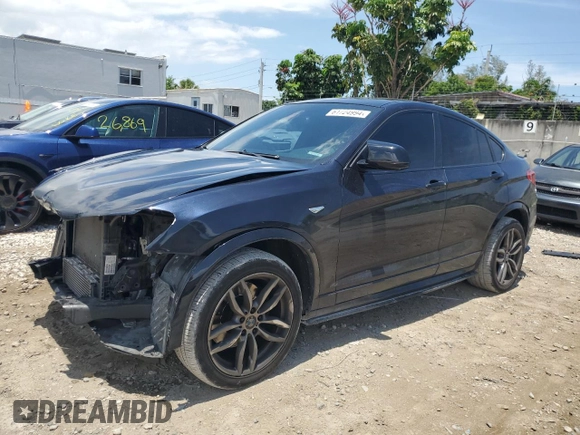 2017 BMW X4 M40i with VIN 5UXXW7C54H0U25292, listed as a Copart auction lot 61724994 with 59,046 mi miles and Non Repairable. Bid and sale history available at carsss.com. Image 1.