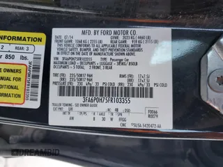 2015 Ford Fusion SE with VIN 3FA6P0H75FR103355, listed as a Copart auction lot 46282115 with 209,521 mi miles and Salvage Title. Bid and sale history available at DreamBid. Image 13.