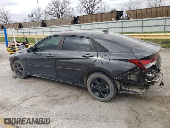 2022 Hyundai Elantra SEL with VIN 5NPLM4AG4NH061429, listed as a Copart auction lot 49310885 with 24,757 mi miles and Salvage Title. Bid and sale history available at DreamBid. Image 2.