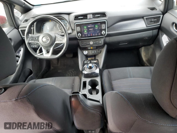 2020 Nissan LEAF SV with VIN 1N4AZ1CP3LC301685, listed as a Copart auction lot 48599765 with 35,253 mi miles and Salvage title. Bid and sale history available at DreamBid. Image 8.