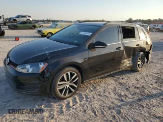 2016 Volkswagen Golf SportWagen TSI S with VIN 3VWC17AU1GM520068, listed as a Copart auction lot 75169214 with 103,329 mi miles and Salvage Title. Bid and sale history available at carsss.com. Image 1.