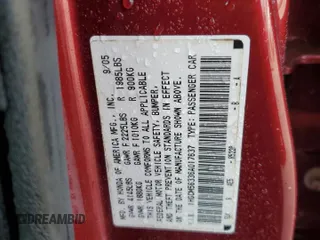 2006 Honda Accord LX SE with VIN 1HGCM56336A017637, listed as a Copart auction lot 57295905 with 171,499 mi miles and Salvage title. Bid and sale history available at DreamBid. Image 12.