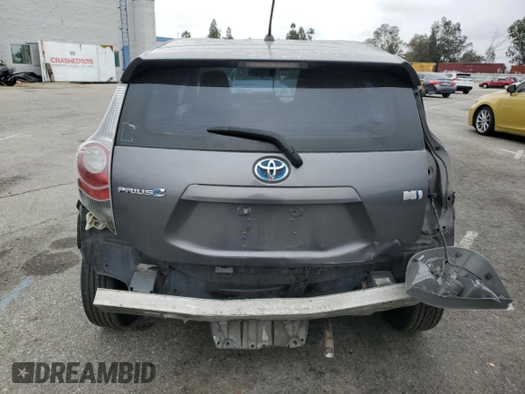 2012 Toyota Prius c One with VIN JTDKDTB32C1028595, listed as a Copart auction lot 53305535 with Not Provided miles and Salvage Title. Bid and sale history available at carsss.com. Image 6.