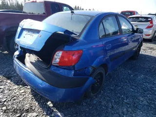2009 Kia Rio SX with VIN KNADE223796508737, listed as a Copart auction lot 50266225 with 196,590 mi miles and Salvage Title. Bid and sale history available at carsss.com. Image 3.