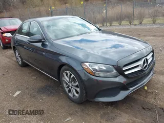 2016 Mercedes-Benz C 300 with VIN 55SWF4JBXGU166598, listed as a IAAI auction lot 41924069 with 124,186 mi miles and . Bid and sale history available at carsss.com. Image 1.