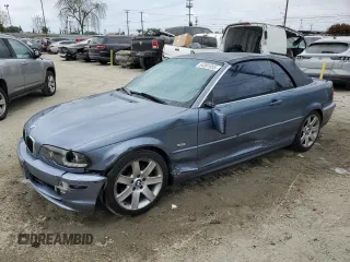 2002 BMW 3 Series 325Ci z VIN WBABS33442PG83768, wystawiony jako Copart lot #54301055 z przebiegiem 171 131 mil mil oraz Szkoda całkowita • Salvage title. Historia ofert i sprzedaży dostępna na DreamBid. Obrazek 1.