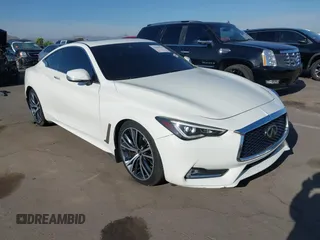 2020 Infiniti Q60 Luxe with VIN JN1EV7EK9LM341021, listed as a IAAI auction lot 42466941 with 73,952 mi miles and . Bid and sale history available at DreamBid. Image 1.