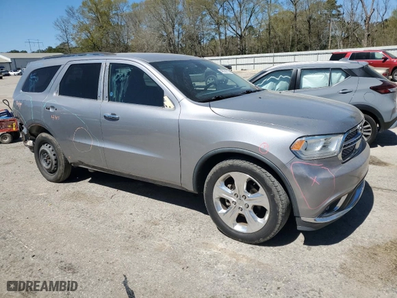 2015 Dodge Durango SXT with VIN 1C4RDHAG4FC916628, listed as a Copart auction lot 48038715 with NaN miles and Salvage Title. Bid and sale history available at carsss.com. Image 4.