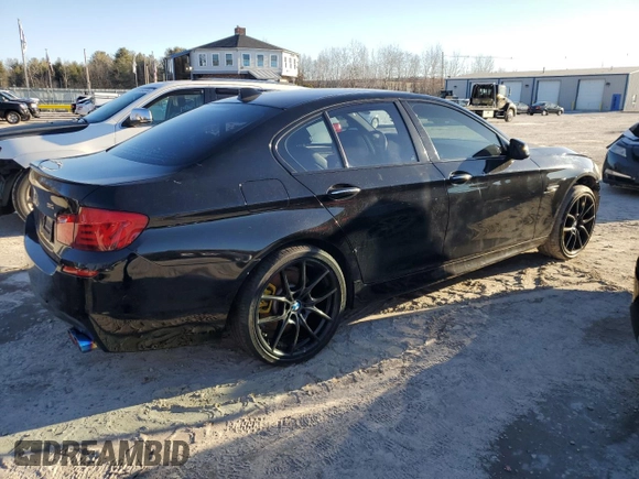 2013 BMW 5 Series 550i with VIN WBAFR9C54DDX79717, listed as a Copart auction lot 84827264 with Not Provided miles and Salvage Title. Bid and sale history available at carsss.com. Image 3.