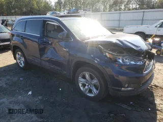 2016 Toyota Highlander Hybrid Limited with VIN 5TDDCRFH4GS017367, listed as a Copart auction lot 46501335 with 55,863 mi miles and Salvage Title. Bid and sale history available at carsss.com. Image 4.