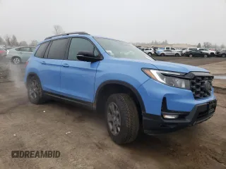 2024 Honda Passport TrailSport z VIN 5FNYF8H65RB013169, wystawiony jako Copart lot #87853385 z przebiegiem 2 841 mil mil oraz Szkoda całkowita • Salvage title. Historia ofert i sprzedaży dostępna na DreamBid. Obrazek 4.