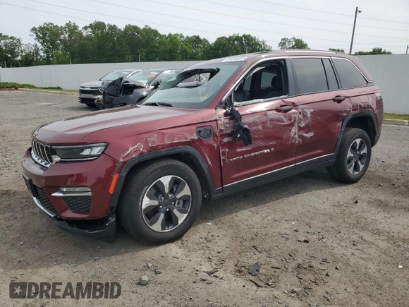 2023 Jeep Grand Cherokee with VIN 1C4RJYB69PC624487, listed as a Copart auction lot 58548725 with Not provided miles and Non repairable. Bid and sale history available at DreamBid. Image 1.