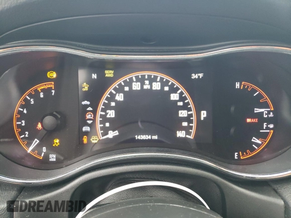 2016 Dodge Durango R/T z VIN 1C4SDJCT0GC454203, wystawiony jako Copart lot #52600155 z przebiegiem 143 634 mil mil oraz Szkoda całkowita • Salvage title. Historia ofert i sprzedaży dostępna na DreamBid. Obrazek 9.