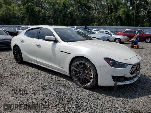 2019 Maserati Ghibli S Q4 GranLusso with VIN ZAM57YTL5K1329372, listed as a Copart auction lot 68972364 with 53,387 mi miles and Salvage Title. Bid and sale history available at carsss.com. Image 4.