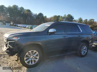 2021 Chevrolet Tahoe Premier with VIN 1GNSKSKD0MR156904, listed as a Copart auction lot 78676124 with 81,558 mi miles and Salvage Title. Bid and sale history available at carsss.com. Image 1.
