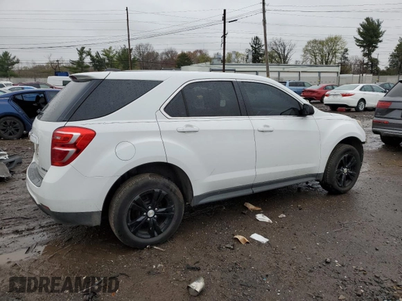 2016 Chevrolet Equinox LS with VIN 2GNALBEK9G1128731, listed as a Copart auction lot 51890585 with 93,980 mi miles and Salvage Title. Bid and sale history available at carsss.com. Image 3.