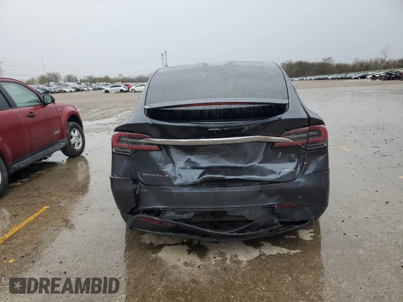 2018 Tesla Model X 75D with VIN 5YJXCAE23JF103440, listed as a Copart auction lot 50578535 with Not Provided miles and Salvage Title. Bid and sale history available at carsss.com. Image 6.