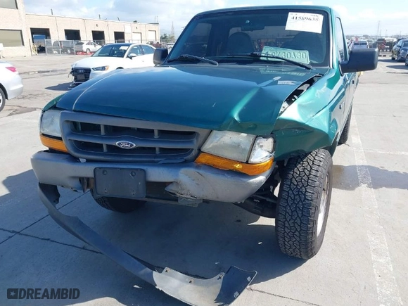 2000 Ford Ranger XL with VIN 1FTYR10C9YPB64651, listed as a IAAI auction lot 41589635 with 134,323 mi miles. Bid and sale history available at carsss.com. Image 6.