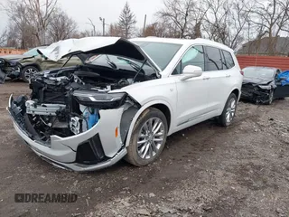 2024 Cadillac XT6 AWD Premium Luxury with VIN 1GYKPDRS5RZ755230, listed as a IAAI auction lot 41219059 with Not Provided miles. Bid and sale history available at carsss.com. Image 2.