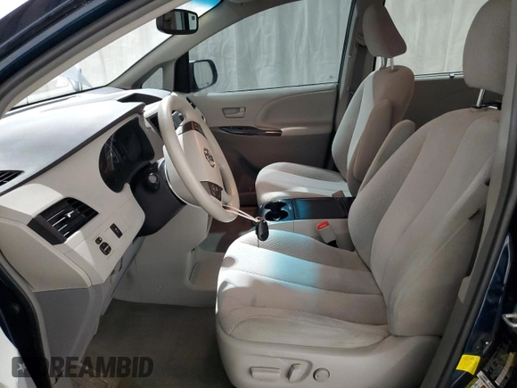 2012 Toyota Sienna LE with VIN 5TDJK3DC1CS040870, listed as a Copart auction lot 46342545 with 189,387 mi miles and Salvage Title. Bid and sale history available at carsss.com. Image 7.