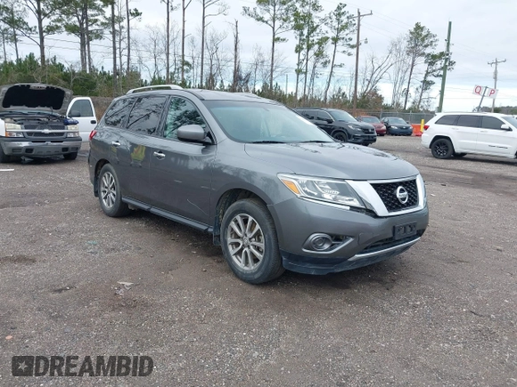 2015 Nissan Pathfinder SV with VIN 5N1AR2MN5FC702068, listed as a IAAI auction lot 41404755 with 179,926 mi miles. Bid and sale history available at carsss.com. Image 1.