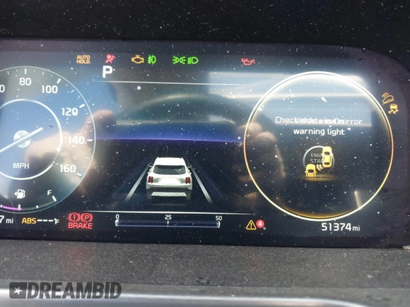 2022 Kia Sorento SX with VIN 5XYRK4LF1NG106743, listed as a IAAI auction lot 41770050 with 51,374 mi miles and . Bid and sale history available at DreamBid. Image 7.