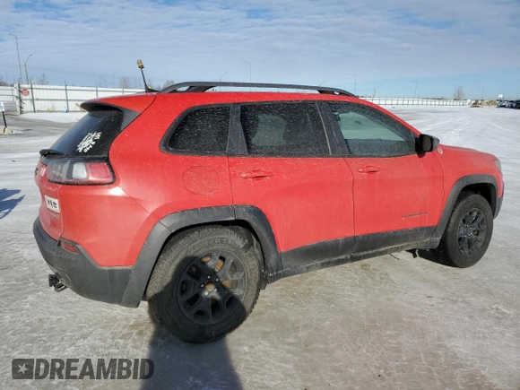 2019 Jeep Cherokee Trailhawk with VIN 1C4PJMBX7KD361816, listed as a Copart auction lot 46457465 with 244,301 mi miles and Salvage Title. Bid and sale history available at DreamBid. Image 3.