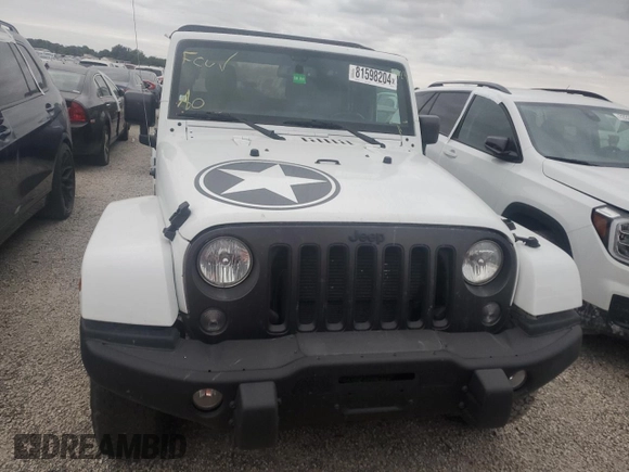 2018 Jeep Wrangler JK Unlimited Freedom Edition with VIN 1C4BJWDG2JL805031, listed as a Copart auction lot 81598204 with 0 mi miles and Non Repairable. Bid and sale history available at carsss.com. Image 5.