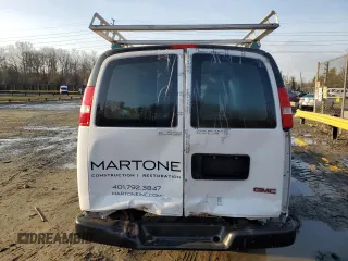 2017 GMC Savana Cargo Van with VIN 1GTW7AFF2H1911430, listed as a Copart auction lot 43959125 with 82,379 mi miles and Salvage Title. Bid and sale history available at carsss.com. Image 6.