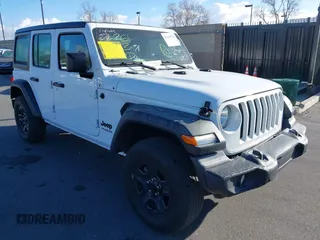2022 Jeep Wrangler Unlimited Sport with VIN 1C4HJXDNXNW253510, listed as a IAAI auction lot 41461051 with 32,571 mi miles and . Bid and sale history available at DreamBid. Image 1.
