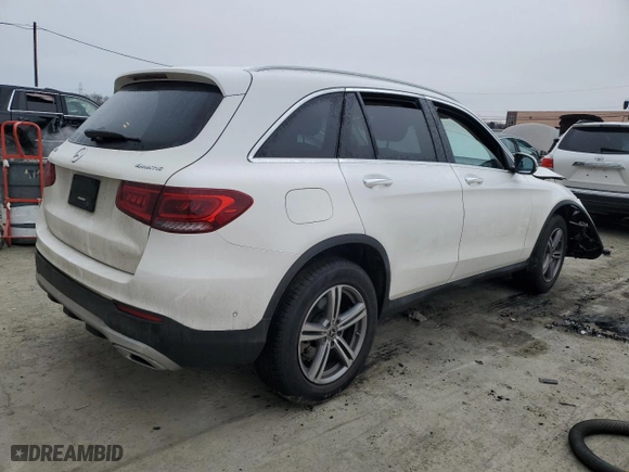 2022 Mercedes-Benz GLC with VIN W1N0G8EB5NV327954, listed as a Copart auction lot 44888295 with 47,472 mi miles and Salvage Title. Bid and sale history available at carsss.com. Image 3.