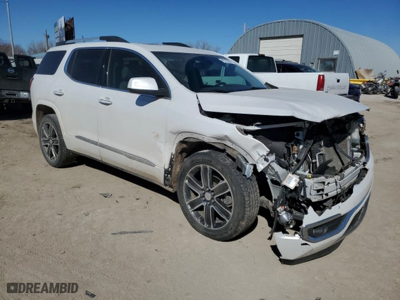 2017 GMC Acadia Denali with VIN 1GKKNPLS6HZ313128, listed as a Copart auction lot 47297045 with 126,233 mi miles and Salvage Title. Bid and sale history available at carsss.com. Image 4.