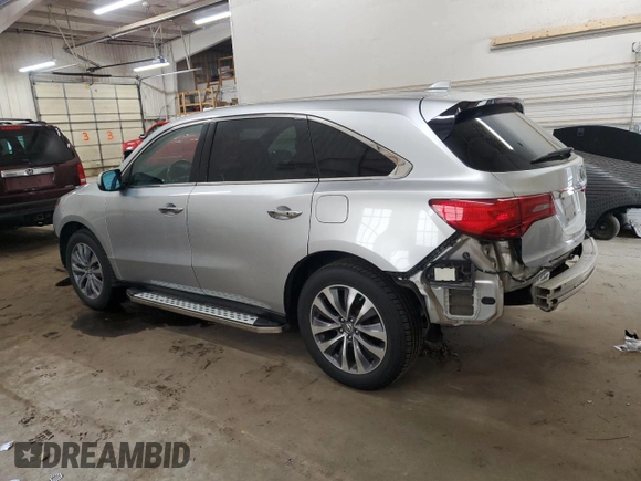 2014 Acura MDX Tech Pkg with VIN 5FRYD4H46EB015910, listed as a Copart auction lot 54511985 with 97,707 mi miles and Salvage Title. Bid and sale history available at carsss.com. Image 2.