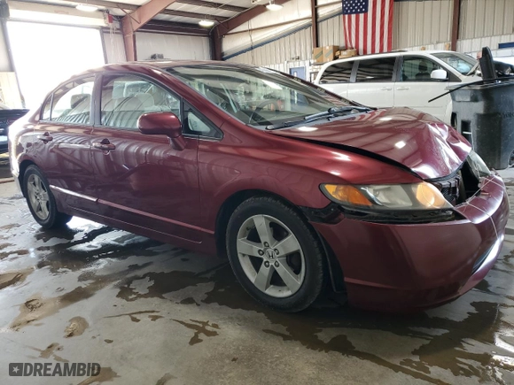 2008 Honda Civic Sdn EX with VIN 1HGFA16888L096031, listed as a Copart auction lot 48864175 with 98,747 mi miles and Salvage Title. Bid and sale history available at carsss.com. Image 4.