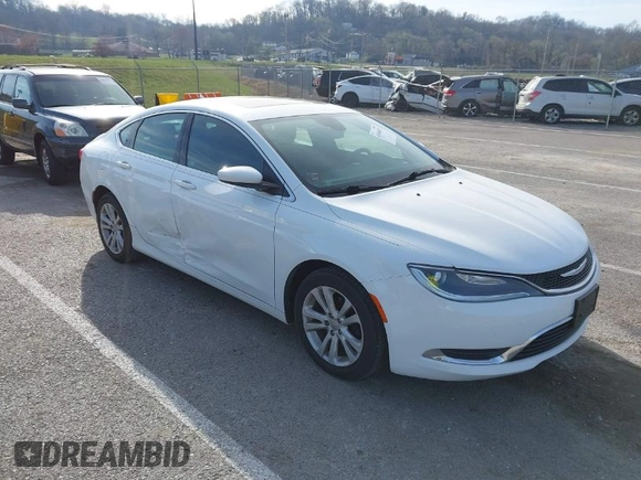 2016 Chrysler 200 Limited with VIN 1C3CCCAB1GN122910, listed as a IAAI auction lot 41836657 with 109,182 mi miles. Bid and sale history available at carsss.com. Image 1.