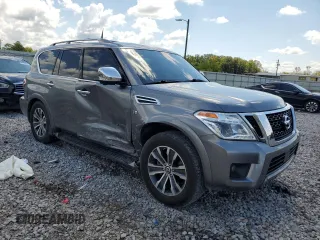 2020 Nissan Armada SL with VIN JN8AY2NDXL9111969, listed as a Copart auction lot 69554394 with 63,906 mi miles and Salvage Title. Bid and sale history available at carsss.com. Image 4.