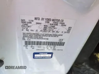 2010 Ford F-150 XL с VIN 1FTFX1EV8AKB58706, выставлен на аукционе Copart как лот 43082425 с пробегом 209 651 миль миль и Списание • Salvage title. История ставок и продаж доступна на DreamBid. Изображение 12.
