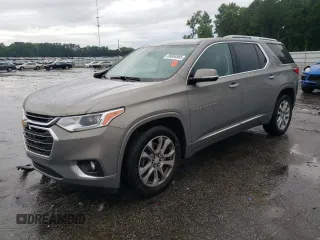 2018 Chevrolet Traverse Premier with VIN 1GNERKKW8JJ192182, listed as a Copart auction lot 59684585 with 149,341 mi miles and Salvage title. Bid and sale history available at DreamBid. Image 1.