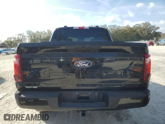 2024 Ford F-150 STX with VIN 1FTEW2KP8RKD25944, listed as a Copart auction lot 47829885 with 17,574 mi miles and Salvage Title. Bid and sale history available at carsss.com. Image 6.