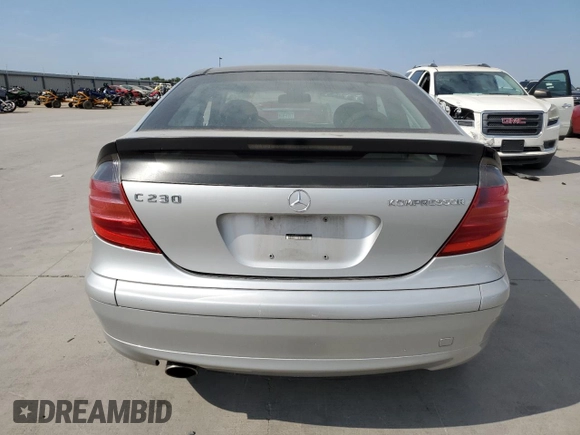 2003 Mercedes-Benz C 230 Kompressor with VIN WDBRN40J43A407471, listed as a Copart auction lot 74177904 with Not provided miles and Clean title. Bid and sale history available at DreamBid. Image 6.